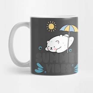 Summer Vibes Bear Design Mug